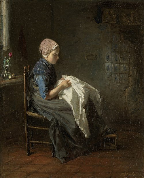 'The Little Seamstress', 1850, Jozef Israëls