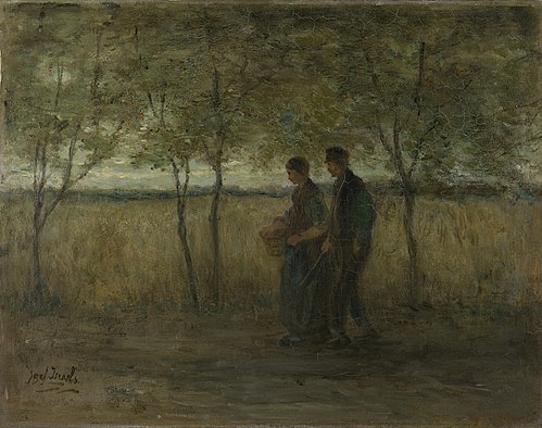 Turning homewards, 1500, Jozef Israëls