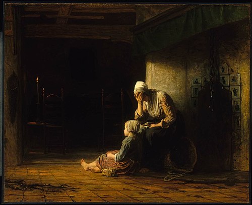 The Day before Parting, 1862, Jozef Israëls