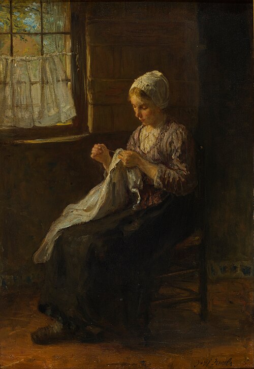 La Couturière, 1880, Jozef Israëls