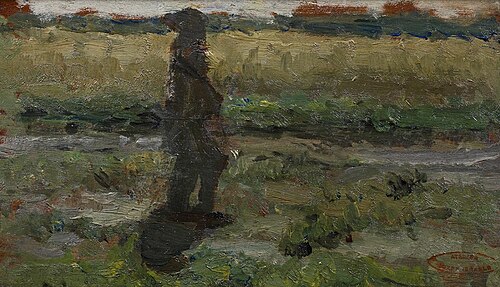 Studie van een landschap, 1877, Jozef Israëls