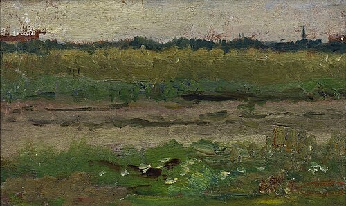 Studie van een landschap, 1877, Jozef Israëls