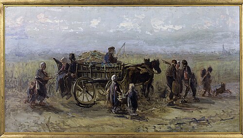 Nettenwagen, 1875, Jozef Israëls