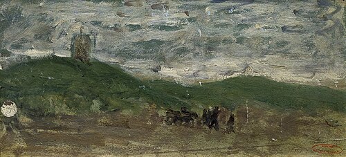 Studie van duinlandschap, 1877, Jozef Israëls
