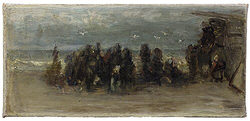 Mensen aan het strand, 1877, Jozef Israëls