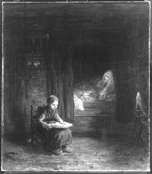 Großmutter und Enkelin, 1885, Jozef Israëls