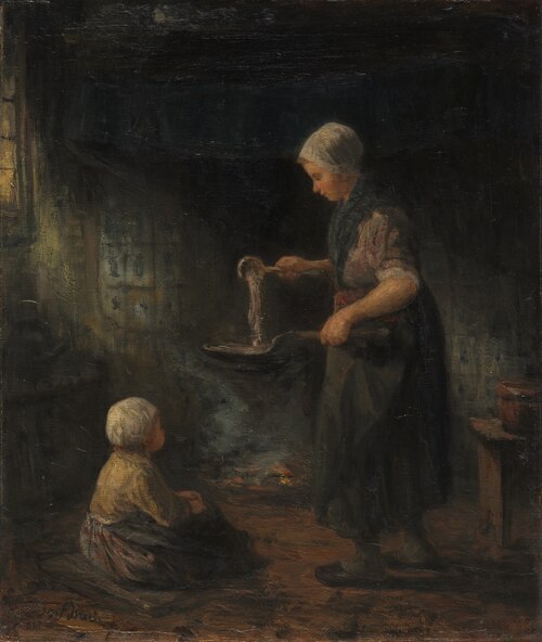The Pancakes, 1875, Jozef Israëls