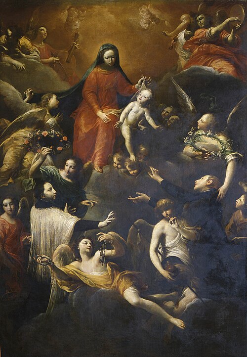 聖母子及聖路易吉·貢扎加與聖斯坦尼斯勞·科斯卡, 1726, Giuseppe Maria Crespi
