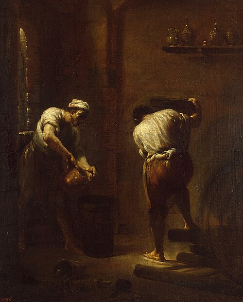 Scene in the Cellar, 1710, Giuseppe Maria Crespi