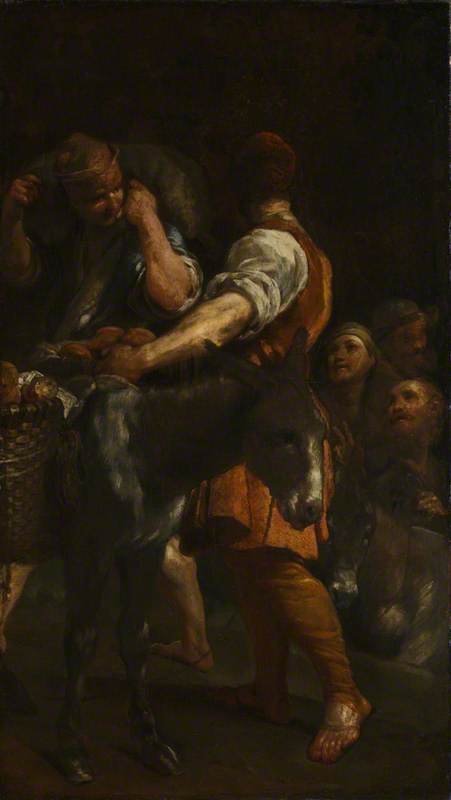 Peasants with Donkeys, 1715, Giuseppe Maria Crespi