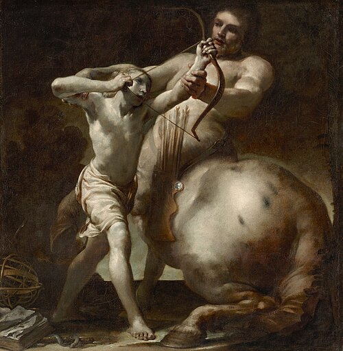 Achilles and Chiron, 1696, Giuseppe Maria Crespi