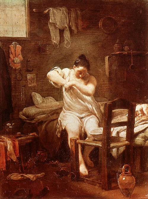 The Flea, 1710, Giuseppe Maria Crespi
