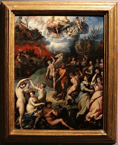 Hercule musagète et les dieux de l'Olympe, , Jacopo Zucchi