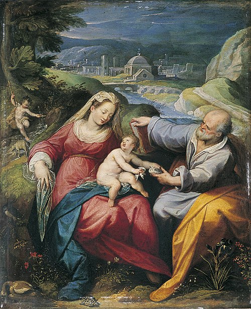 Sainte Famille, 1575, Jacopo Zucchi