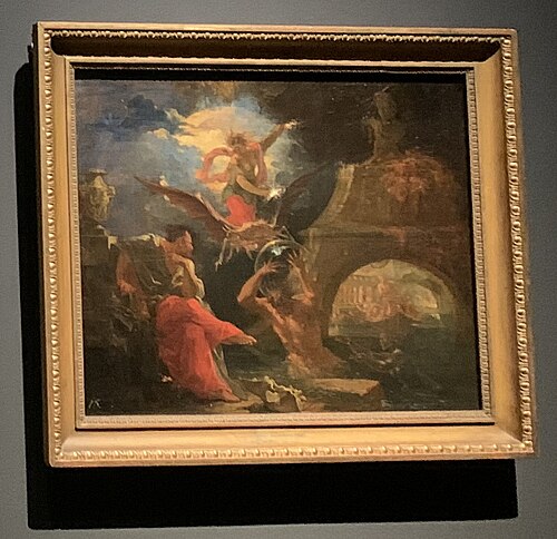 Apotheosis of Ino and Melicertes: they are deified by Neptune, possibly at Venus' request, 1686, Dominicus van Wijnen