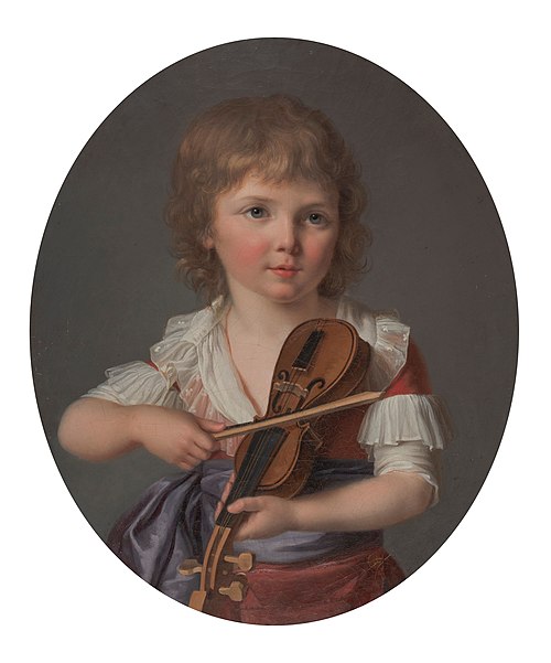 Henri Gabiou jouant du violon, 1791, Marie-Victoire Lemoine