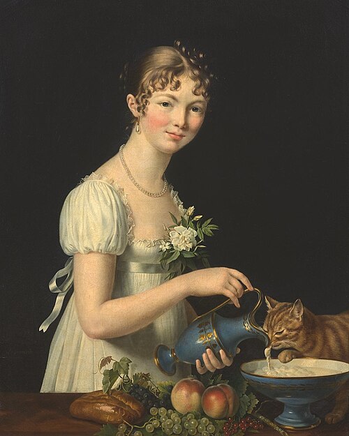 Le Déjeuner du chat, 1802, Marie-Victoire Lemoine