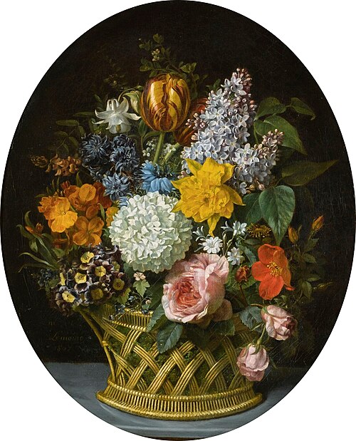Corbeille de fleurs, 1807, Marie-Victoire Lemoine