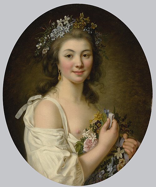 Portrait de Madame de Genlis, 1781, Marie-Victoire Lemoine