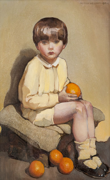 Little Boy with Oranges, 1920, Norah Neilson Gray