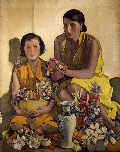 Salopian Cup and Chinese Vase, 1930, Norah Neilson Gray