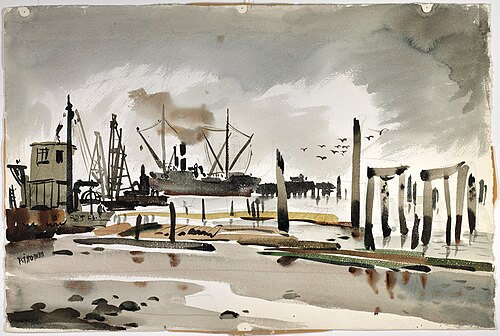 Landscape H, 1937, Dong Kingman