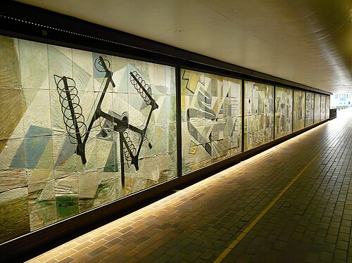 Fleet Building Murals, 1960, Dorothy Annan