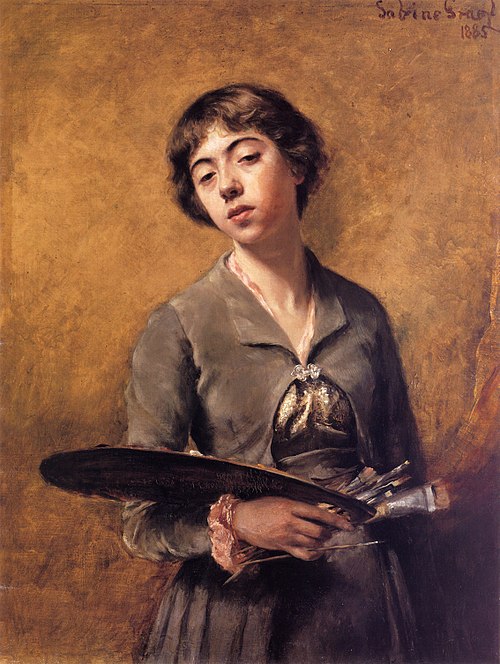 Autoportrait, 1885, Sabine Lepsius