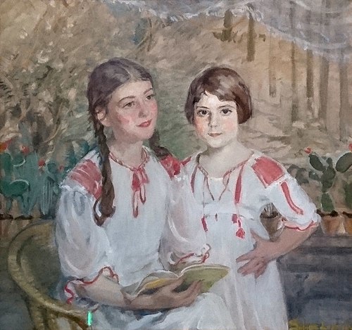 Cornelia et Charlotte Hahn, 1932, Sabine Lepsius
