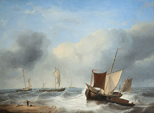 Coast Scene, , Charles-Louis Verboeckhoven