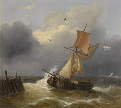 Turbulent Sea, , Charles-Louis Verboeckhoven