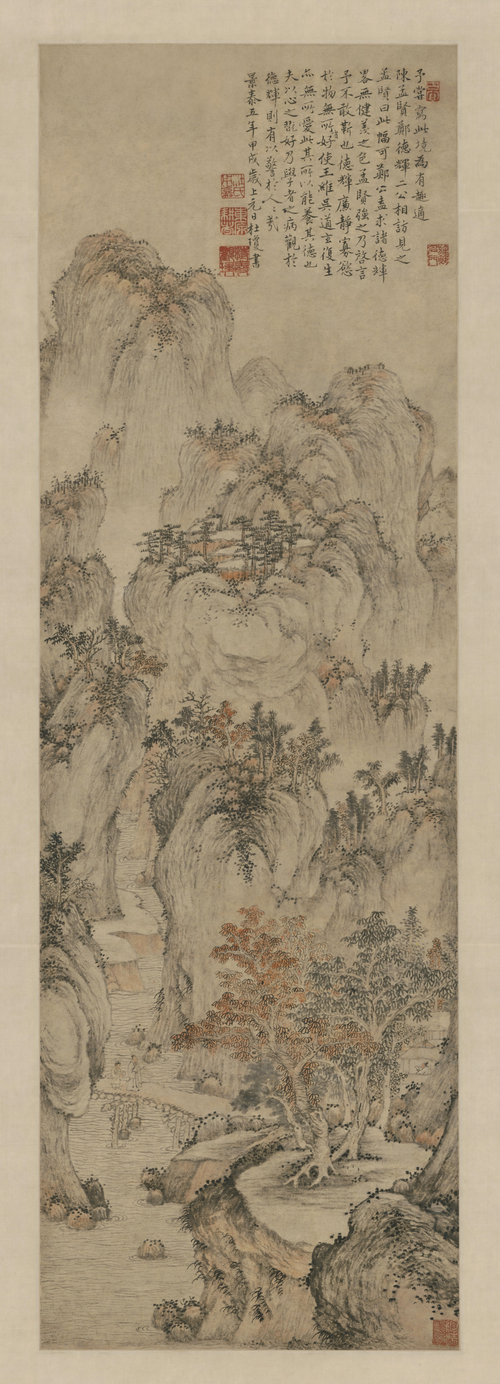 杜琼山水图轴, , Du Qiong