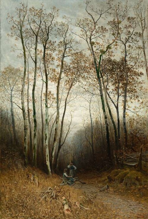 Autumn in the Woods (Gathering Brushwood), 1889, Julius Mařák