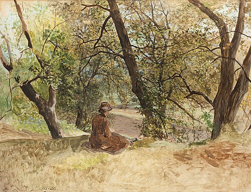The Rest under Trees, , Julius Mařák