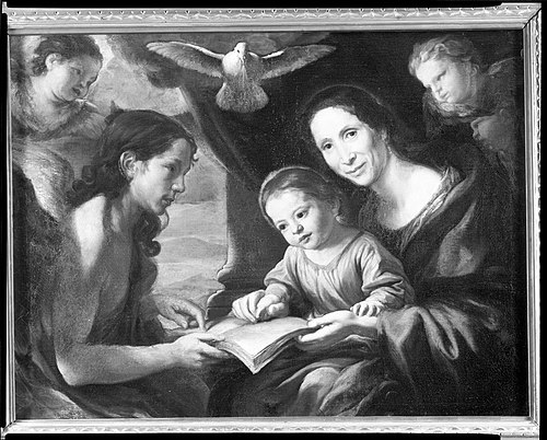 Saint Anne Teaching the Virgin to Read, , Antonio Gherardi