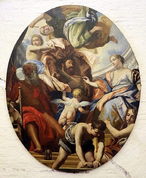 allegoria delle arti sotto ercole II d'este, 1680, Antonio Gherardi