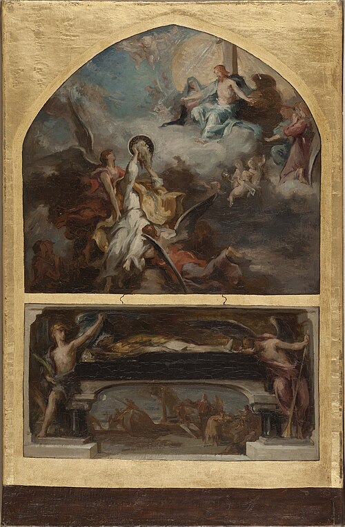 Esquisse pour l'église Saint-Merri : Résurrection et Apothéose de saint Denis, 1873, Henri-Léopold Lévy