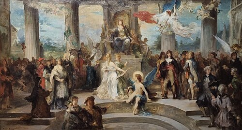 Les gloires de la Bourgogne, esquisse, 1895, Henri-Léopold Lévy
