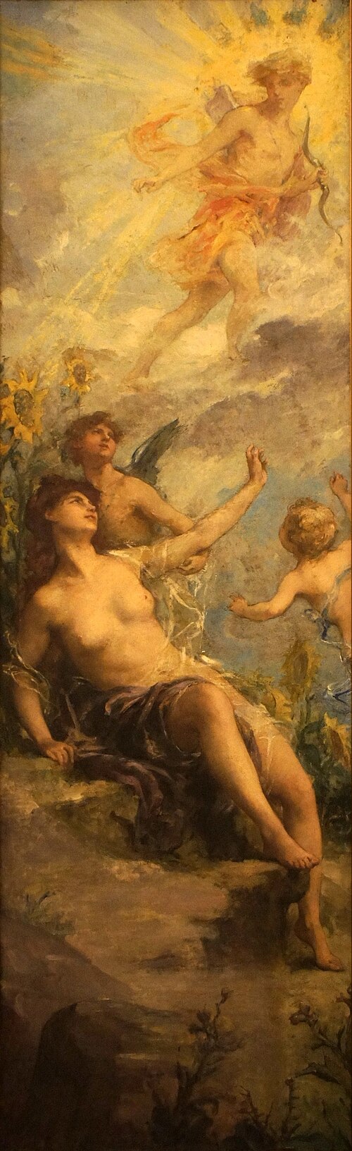 Clytie changée en tournesol, 1876, Henri-Léopold Lévy