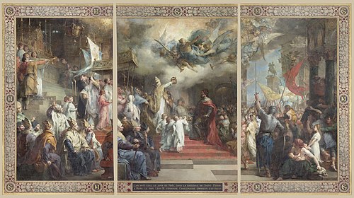 Couronnement de Charlemagne, , Henri-Léopold Lévy