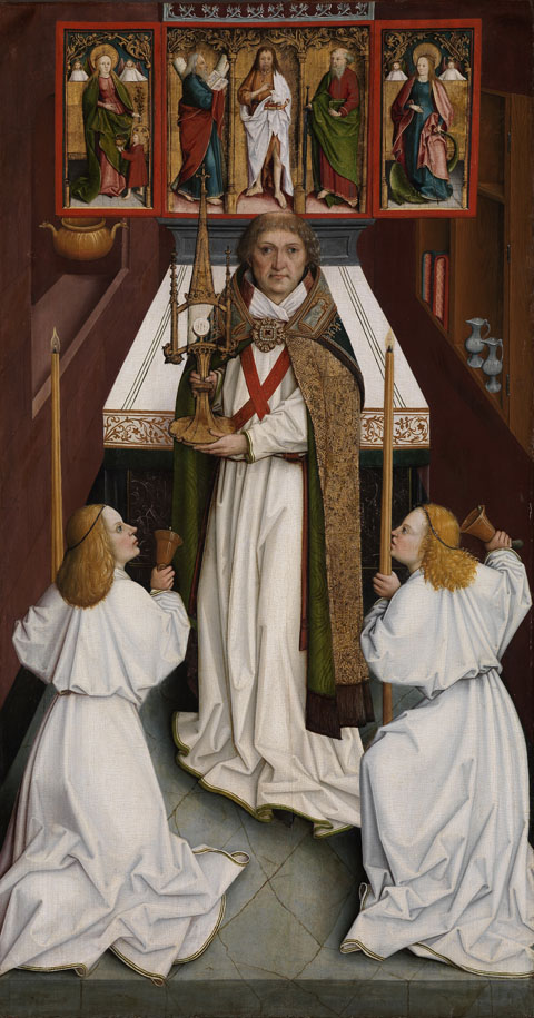 Segensspendung (Verehrung der Eucharistie), 1496, Bartholomäus Zeitblom