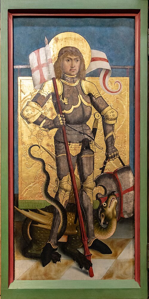 Kilchberg altar: Saint George, 1490, Bartholomäus Zeitblom