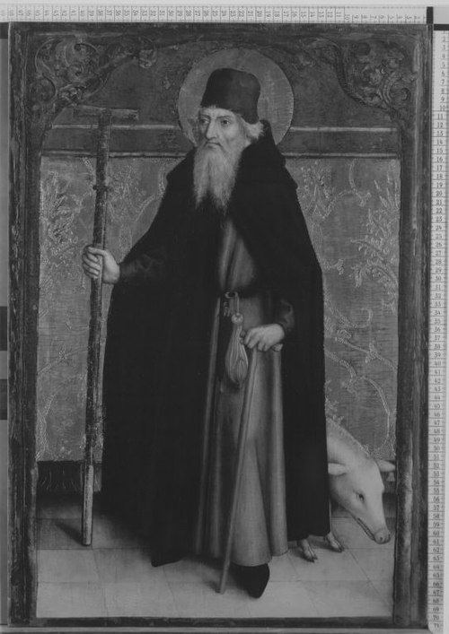 Der hl. Antonius Eremita (WAF 1209), , Bartholomäus Zeitblom