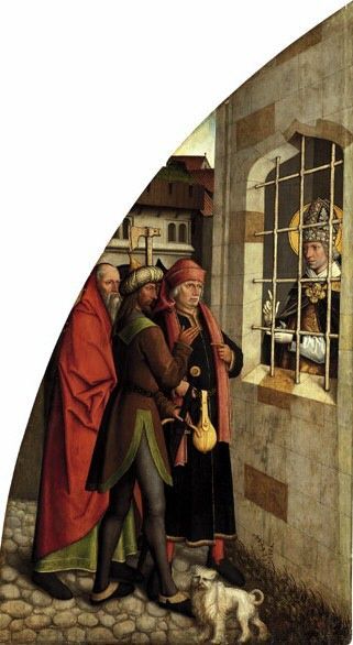 Valentins-Tafeln: Bekehrung des Henkers, , Bartholomäus Zeitblom