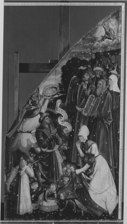 Fronleichnamsaltar: Die Mannalese, 1502, Bartholomäus Zeitblom
