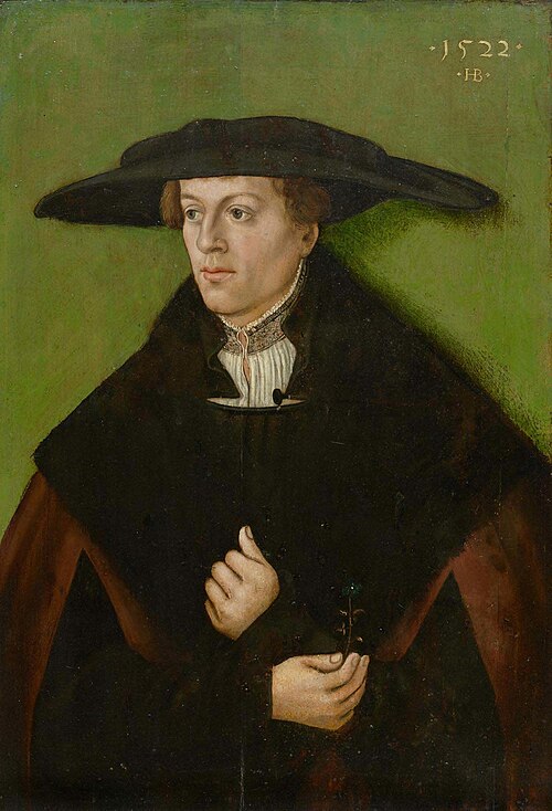 Portrait d’homme, 1522, Hans Brosamer