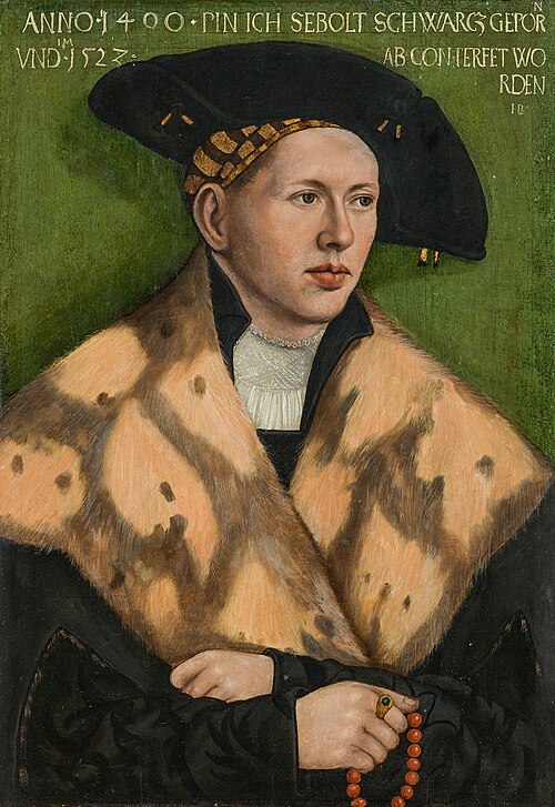 Porträt des Sebolt Schwarcz, 1523, Hans Brosamer