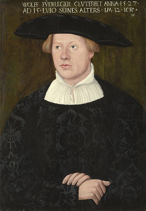 Porträt des Wolff Fürleger, 1527, Hans Brosamer