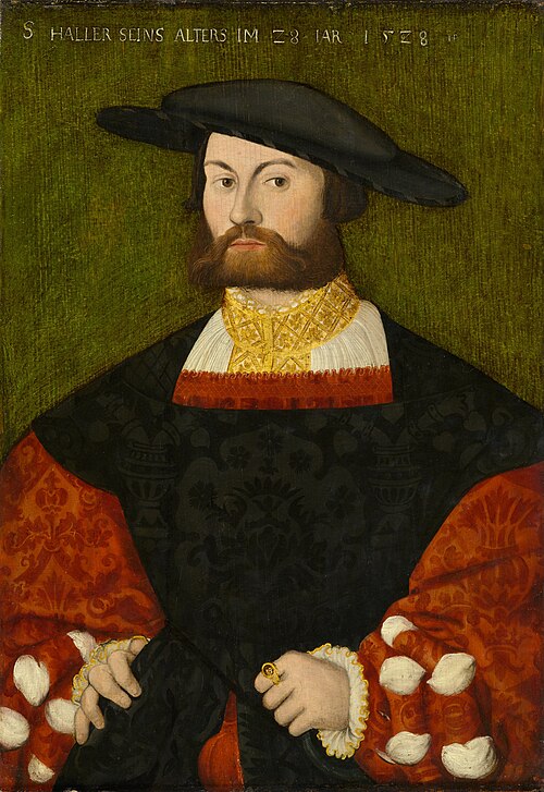 Portrait of Sebald Haller von Hallerstein, 1528, Hans Brosamer
