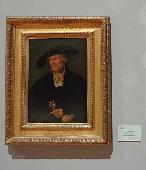 Portrait d'homme, 1520, Hans Brosamer